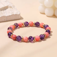 Bracelet Amethyste pierre Rhodochrosite