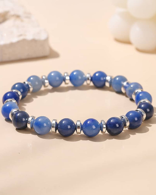 Bracelet Perles Malachite Verte Et Acier Inoxydable - Taille Ajustable - Pierre Naturelle - Cadeau Femme/homme - Bijou Bohème - 6