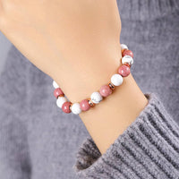 Bracelet Howlite Rhodonite