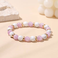 Bracelet Howlite pierre Kunzite