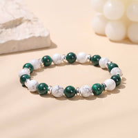 Bracelet Howlite pierre Malachite