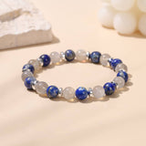 Bracelet Labradorite pierre Lapis-lazuli