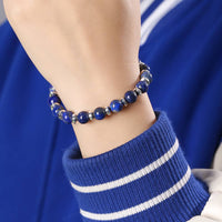 Bracelet Lapis-lazuli pierre Bleue