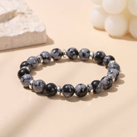 Bracelet Obsidienne neige lithotherapie