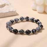 Bracelet Obsidienne neige pierre naturelle