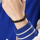 Bracelet Obsidienne rainbow pierre