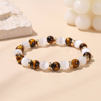 Bracelet Oeil de tigre pierre Selenite