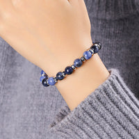 Bracelet Sodalite pierre Bleue